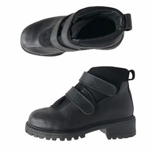 Vintage 90s L.L. Bean Black Leather Lug Boots 7 W